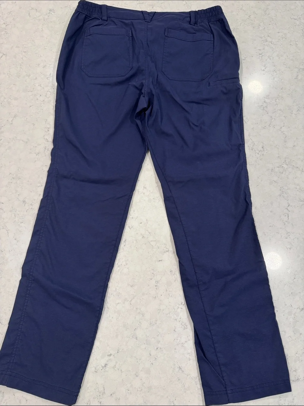 Duluth Women’s 16 X 31 Flexpedition Navy Hiking Bootcut Stretchy Snap Closure